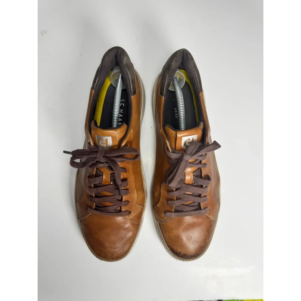 Cole Haan GrandPrø Topspin C34229 Sneakers Mens 11M Brown Leather Casual Shoes